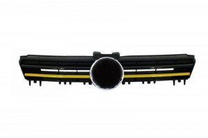 Grila Centrala compatibil cu VW Golf 7 VII 2012-2017 R400 Design Galben