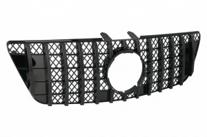 Grila centrala compatibila cu Mercedes ML W164 Facelift 2008-2011 Negru GTR Panamericana Design - Img 2