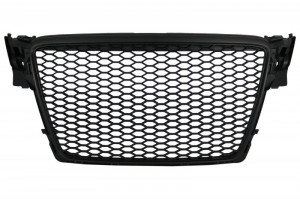 Grila Centrala Fara Emblema compatibil cu Audi A4 B8 2008-2015 RS4 Desing Negru Mat
