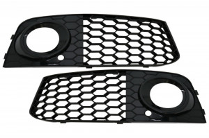 Grile Laterale compatibil cu Audi A4 B8 2007-2011 RS4 Design Negru Lucios