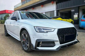 Grile Laterale compatibil cu Audi A4 B9 Sedan Avant 2016-2018 S-Line Silver Edition - Img 5