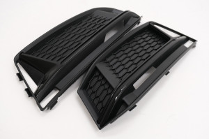 Grile Laterale compatibil cu Audi A4 B9 Sedan Avant S-Line 2016-2018 RS4 Design Negru - Img 4