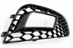 Grile Proiector compatibil cu AUDI A4 B8 facelift 2012-2015 RS4 Design Negru Lucios - Img 3