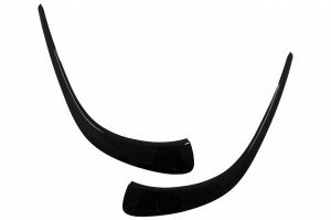 Ornamente bara fata flapsuri compatibil cu Mercedes CLA C118 X118 2019-> Negru Lucios