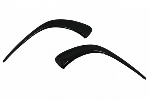 Ornamente bara fata flapsuri compatibil cu Mercedes CLA C118 X118 2019-> Negru Lucios - Img 2