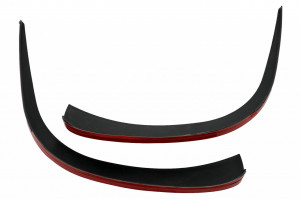 Ornamente bara fata flapsuri compatibil cu Mercedes GLE W167 GLE Coupe C167 2019-> doar pentru AMG Sport Line Negru Lucios - Img 4