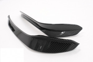Ornamente bara fata flapsuri compatibil cu VW Golf 7.5 GTI 5G Hatchback 2017-2020 Carbon Look - Img 4