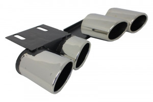 Ornamente Evacuare compatibil cu AUDI A3 2012-2017 S3 Quad Design - Img 2
