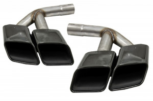 Ornamente toba compatibil cu AUDI Q7 4M 2015-2019 SQ7 Design Negru doar pentru Benzina - Img 3