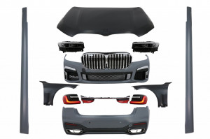 Pachet Exterior Complet compatibil cu BMW G12 Seria 7 2015-2019 Conversie la G12 LCI 2020 Design