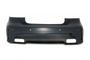 Pachet Exterior Complet compatibil cu Mercedes A-Class W176 2012-2018 A45 Design cu Prelungiri Bara Fata Spate si Eleron Portbagaj - Img 4