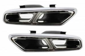 Pachet Exterior cu Ornamente tobe Crom compatibil cu Mercedes S-Class W222 2013-2017 S63 Design - Img 6