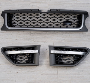 Pachet Grila Centrala si Grile Laterale Land ROVER Range ROVER Sport Facelift 2009-2013 L320 Autobiography Look - Img 2