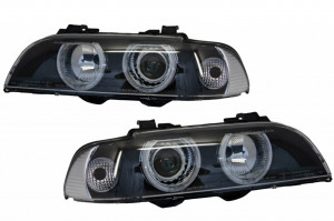 Set faruri Angel Eyes compatibil cu BMW Seria 5 E39 1996-2003 Facelift Design