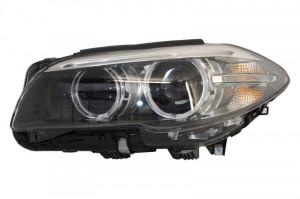 Set faruri Full LED Bi-Xenon Angel Eyes compatibil cu BMW 5 Series F10 F11 2011-2013, LCI Facelift Look - Img 2