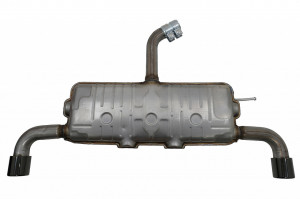 Sistem de evacuare compatibil cu VW Golf 5 2003-2007 Golf 6 2008-2013 GTI Design Tipsuri Negru Lucios - Img 3