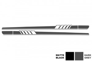 STICKERE LATERALE GRI INCHIS compatibil cu MERCEDES C-Class C205 Coupe A205 Cabriolet 2014-> C63 Design - Img 3