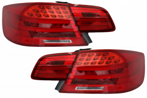Stopuri cu Bara LED compatibil cu BMW Seria 3 E92 Coupe Pre Facelift 2006-2010 Rosu Clar