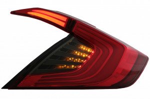 Stopuri Full LED compatibil cu HONDA Civic Sedan 2016-> Rosu Negru - Img 4