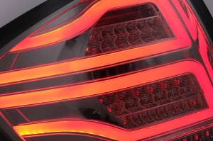 Stopuri FULL LED compatibil cu Mercedes M-Class W164 2005-2008 Fumuriu - Img 3