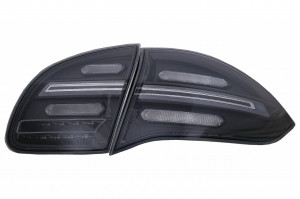 Stopuri FULL LED compatibil cu Porsche Cayenne 958 E2 92A Prefacelift 2010-2014 Negru Smoke cu Indicatoare Dinamice - Img 3