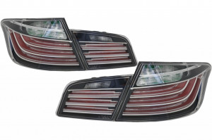 Stopuri LED compatibil cu BMW Seria 5 F10 2011-2017 Negru Clar LCI Design