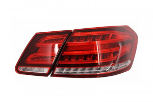 Stopuri LED compatibil cu MERCEDES E-Class W212 2009-2013 Facelift Design Rosu Clar - Img 2