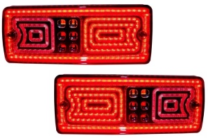 Stopuri LED compatibil cu Mercedes W463 G-Class (1989-2015) Rosu/Fumuriu - Img 2