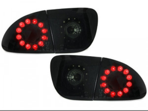 Stopuri LED compatibil cu SEAT Leon 1999-2005_ negru / fum