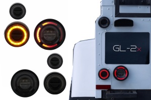 Stopuri LED Glohh GL-2X compatibil cu Land Rover Defender L316 (1990-2016) Fumuriu