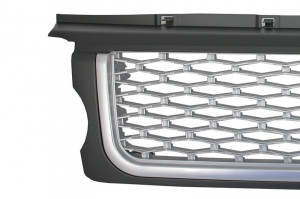 Ansamblu Grila Centrala si Grile Laterale compatibil cu Land Range Rover Sport L320 (2005-2008) Autobiography Look Silver Edition - Img 4