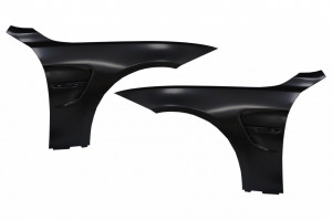 Aripi Laterale compatibil cu BMW 4 Series F32 F33 F36 2013-2017 Ornament Negru M4 Design