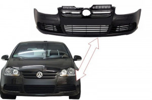 Bara Fata compatibil cu VW Golf 5 2003-2007 R32 Black Look - Img 3