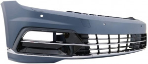 Bara Fata cu Difuzor Bara Spate Dubla Evacuare compatibil cu VW Passat B8 3G 2015-2019 R-Line Design - Img 3