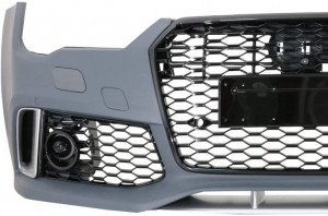 Bara Fata cu Prelungire Bara Real Carbon compatibil cu AUDI A7 4G Facelift 2015-2018 RS7 Design - Img 2