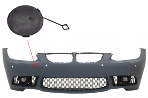 Capac Carlig Bara Fata compatibil cu BMW Seria 3 E90 E91 2004-2011 E92 E93 M3 (2006-2009) M3 Design