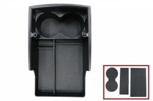 Consola Centrala Depozitare compatibil cu Tesla Model S 2012-> Model X 2015-> Negru