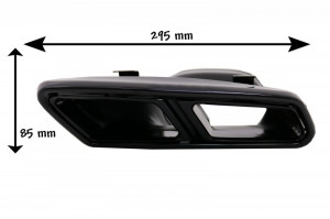 Difuzor Bara Spate compatibil cu MERCEDES E-Class W212 S212 AMG Sport Line Facelift 2013-2016 Negru cu Ornamente Evacuare - Img 8