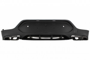 Difuzor Bara Spate compatibil cu Mercedes GLC Coupe C253 Sport Line 2015-2019 GLC63 Design Evacuari Negre - Img 2