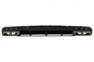 Difuzor Bara Spate cu Grila Neagra Centrala Fata compatibil cu Mercedes S-Class C217 Coupe 2014-2017 S63 GT-R Design - Img 7