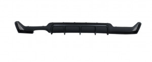 Difuzor Bara Spate cu o Evacuare Dubla compatibil cu BMW Seria 4 F32 F33 F36 2013-2019 Negru Mat