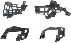 Difuzor Bara Spate cu Oranamente Evacuare compatibil cu Mercedes CLA X117 W117 2013-2018 Facelift CLA45 Look Negru - Img 8