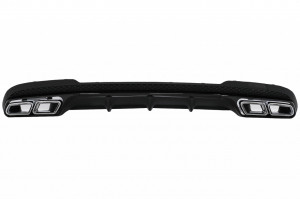 Difuzor Bara Spate cu Ornamente Crom compatibil cu Mercedes E-Class W212 S212 Facelift 2013-2016