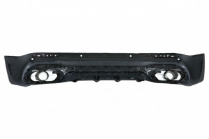 Difuzor Bara Spate cu Ornamente Evacuare compatibil cu Mercedes GLB X247 SUV 2020-> Night Package - Img 4