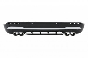 Difuzor Bara Spate cu Ornamente Evacuare Crom compatibil cu Mercedes GLA SUV H247 Sport Line 2020-> Aero 45S Design