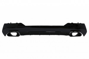 Difuzor Bara Spate cu Ornamente Evacuare Negre compatibil cu BMW 4 Series G22 G23 M Sport 2020-> M440i Design