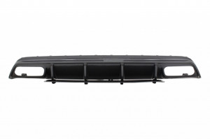 Difuzor Bara Spate cu Ornamente Negre pentru sistemul de evacuare compatibil cu Mercedes W176 A-Class 2013-2018 A45 Facelift Design Carbon Look - Img 4