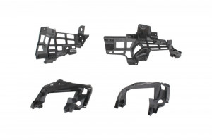 Difuzor Bara Spate cu Ornamente Negru pentru sistemul de evacuare Negre compatibil cu Mercedes W117 CLA 2013-2018 Facelift CLA45 Carbon Look - Img 7