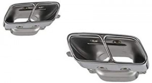 Difuzor Bara Spate cu Ornamente toba si Stickere Gri compatibil cu MERCEDES W176 A-Class 2012-2018 A-Design - Img 6
