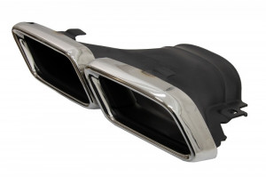 Difuzor Bara Spate cu Ornamente tobe Crom compatibil cu Mercedes E-Class W213 2016-2019 E63 Design - Img 5